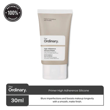 The Ordinary High-Adherence Silicone Primer tube on a minimal background