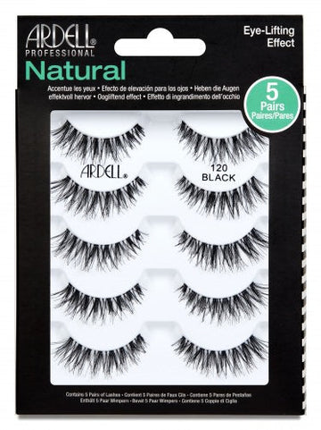 Ardell - Natural Eyelash 120 Black - 5 pack