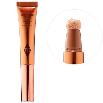 Before-and-after shot showing luminous skin after Glow Gel application