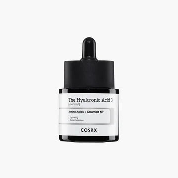 COSRX Hyaluronic Acid 3 Serum with ceramide NP and nano-sized hyaluronic acid molecules for enhanced absorption