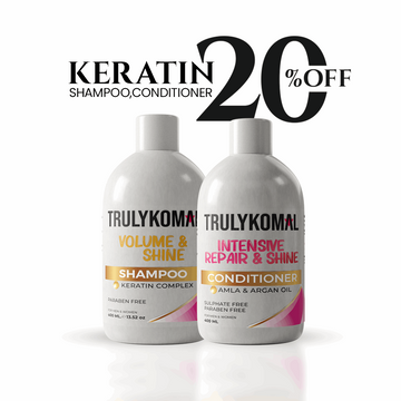 KERATIN SHAMPOO, CONDITIONER AT 20% OFF | TRULYKOMAL