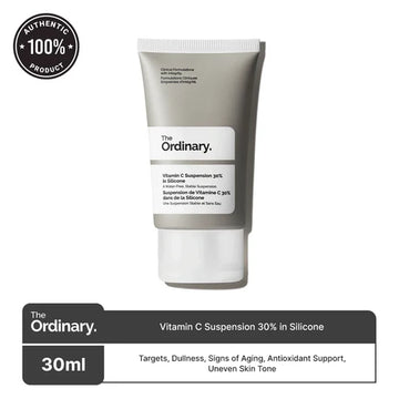 30ml tube of The Ordinary Vitamin C Suspension 30% in Silicone, designed for brightening and anti-ageing.