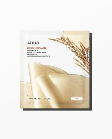 ANUA - Rice 70 Glow Collagen Mask - 1 Sheet