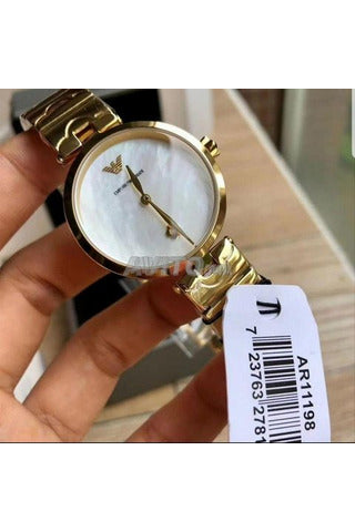 Buy Emporio Armani Women’s Analog Stainless Steel Mother of Pearl Dial 32mm Watch AR11198 in Pakistan