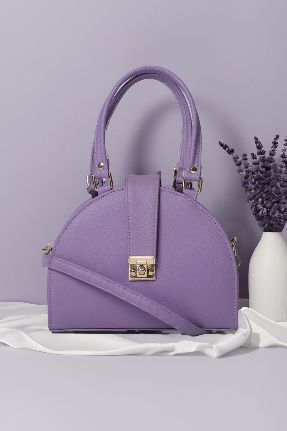 Purple Branded Women Handbags 