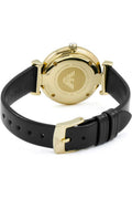Buy Emporio Armani Women’s Quartz Black Leather Strap Mother of Pearl Dial 32mm Watch AR1910 in Pakistan
