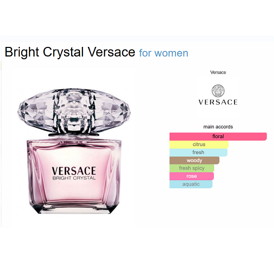 VERSACE - BRIGHT CRYSTAL WOMEN EDT - 90ML