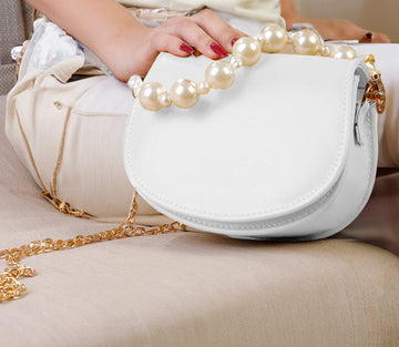 Handbag Midnight Pearl Charm White