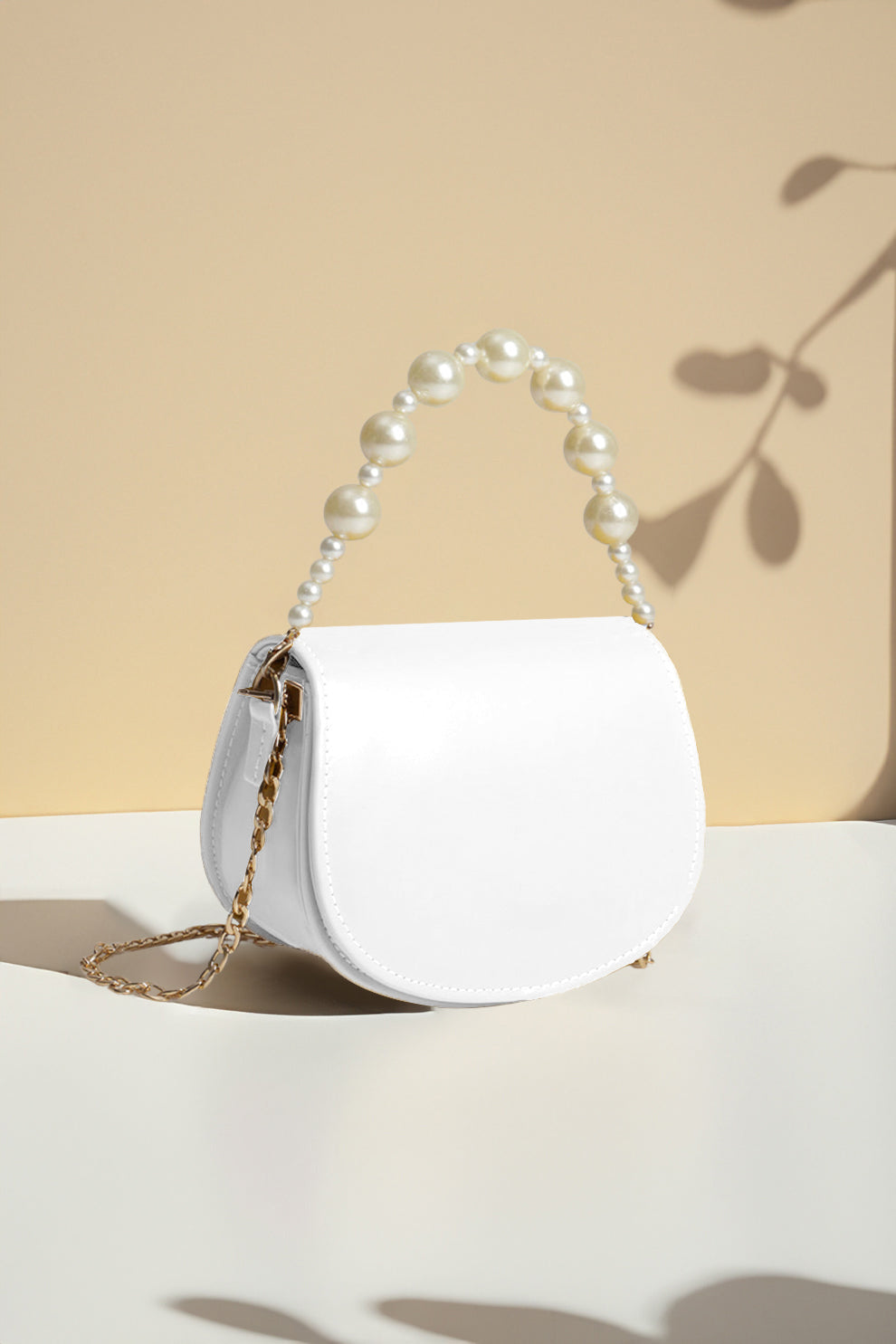 Handbag Midnight Pearl Charm White