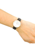 Buy Emporio Armani Women’s Quartz Black Leather Strap Mother of Pearl Dial 32mm Watch AR1910 in Pakistan