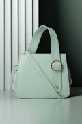 Trendy women’s handbag in Cyan