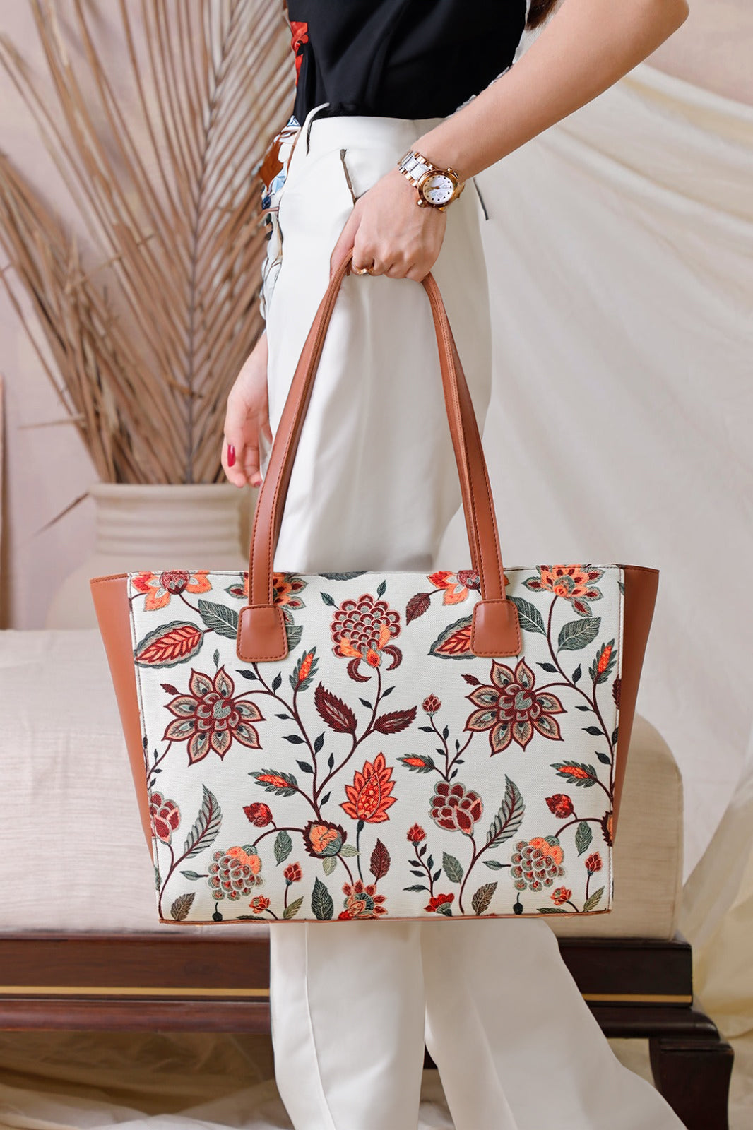 Stylish canvas tote bag Fineur daily use