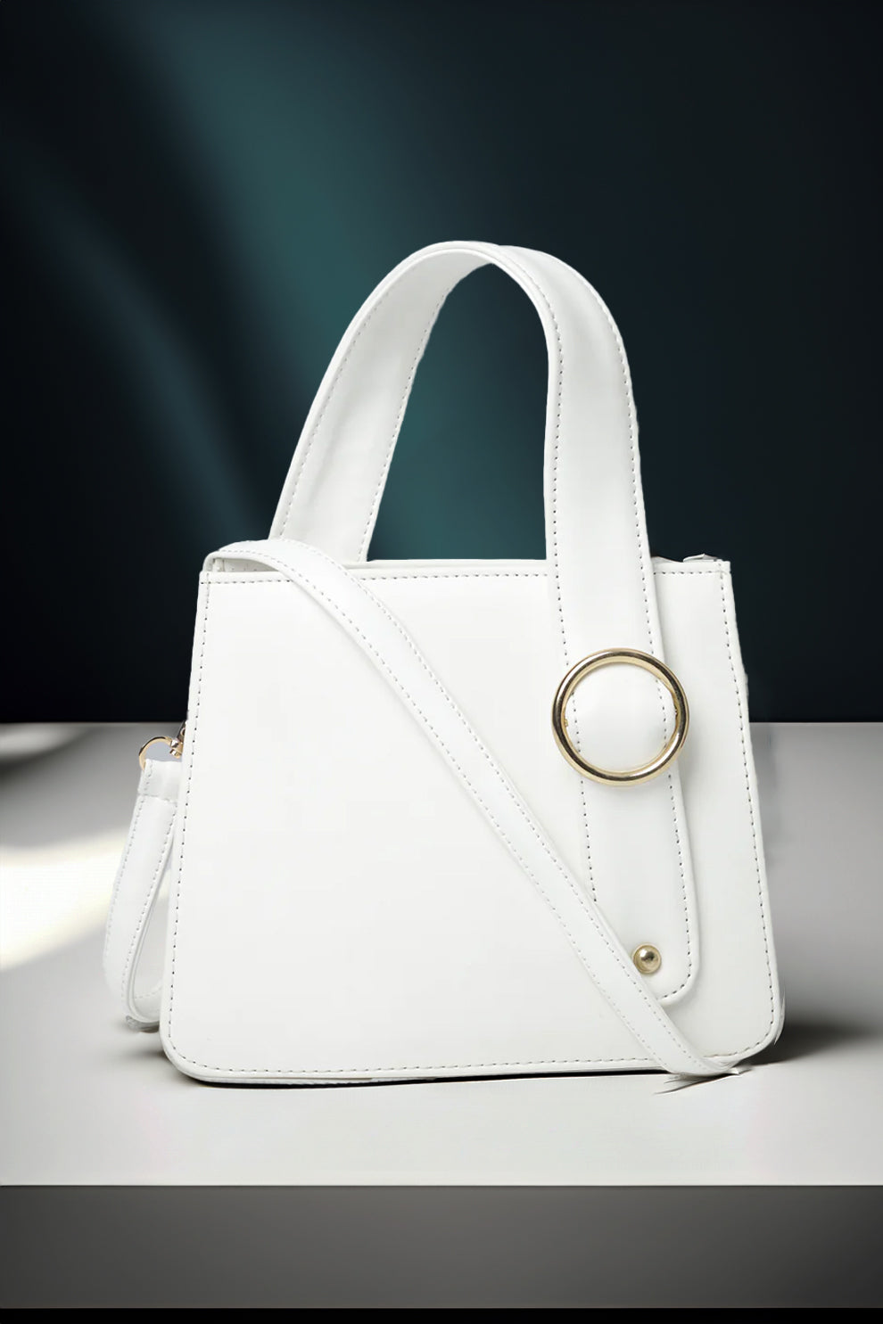 Trendy women’s handbag in White