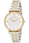 Buy Emporio Armani Women's Analog Two Tone Stainless Steel White Dial 32mm Watch AR8031 in Pakistan