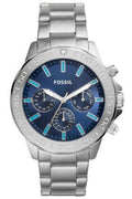 Buy Fossil Men's Quartz Silver Stainless Steel Blue Dial 45mm Watch BQ2503 in Pakistan