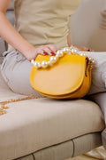 Affordable handbag with pearl detail for women by Fineur