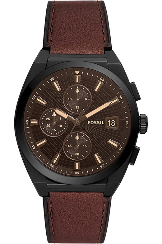 Buy Fossil Men's Quartz Brown Leather Strap Black Dial 42mm Watch FS5798 in Pakistan