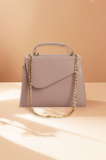 Branded Handbag in Tea Pink