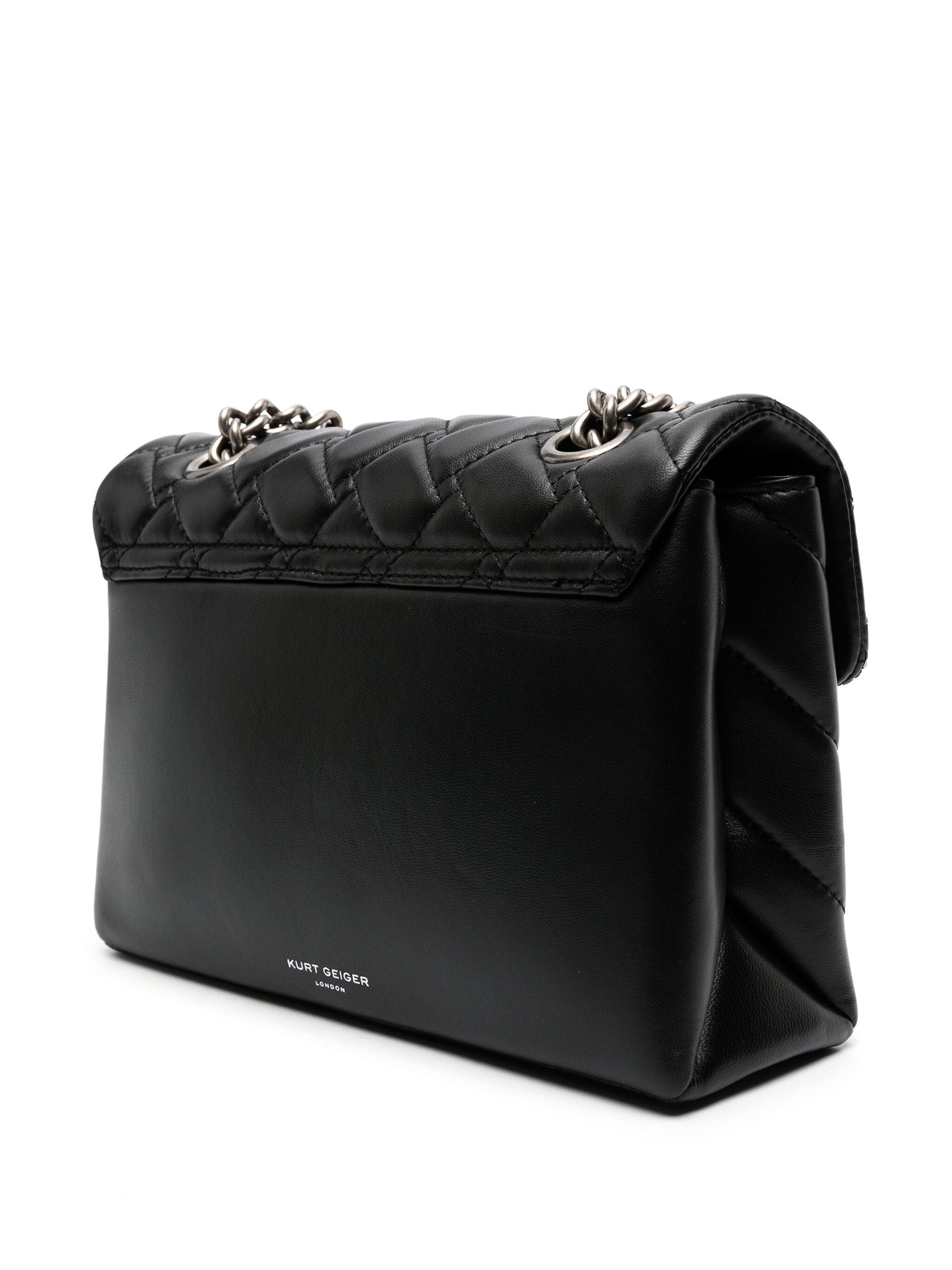 Buy Kurt Geiger London Kensington Quilted Crossbody Bag Black in Pakistan