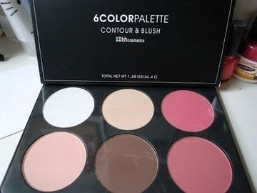 BH cosmetics Contour & Blush 6 colour Palette