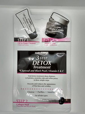 BioMiracle -  3 Step Detox Treatment Charcoal and Black Pearl Vitamin E &amp; C