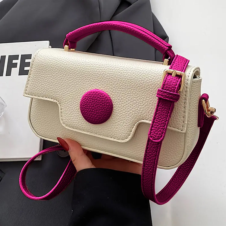 Dot Luxe Crossbody Bag White