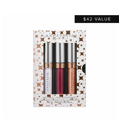 Anastasia Beverly Hills - Mini Metallic Liquid Lipstick - 3 Pcs Set