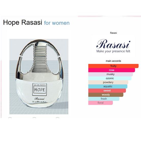 RASASI - HOPE FOR WOMEN EDP - 50ML