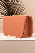 Buy Quilted Charm Shoulder Bag for Women in Pakistan - Bronze

