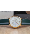 Buy Emporio Armani Men’s Quartz Leather Strap Silver Dial 43mm Watch AR11233 in Pakistan