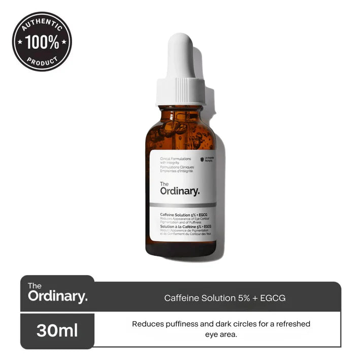 Close-up of the serum's clear liquid texture on skin

