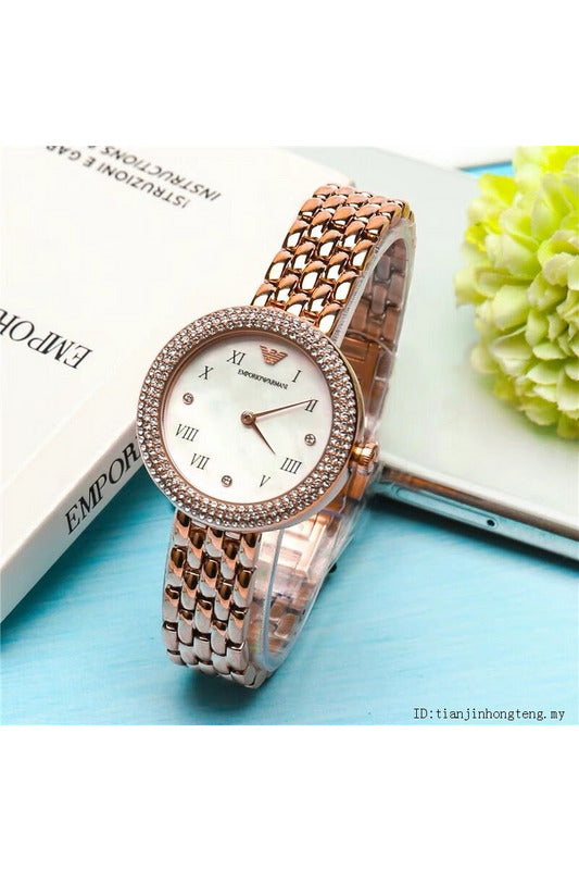 Buy Emporio Armani Women's Analog Stainless Steel Mother of Pearl Dial 30mm Watch AR11355 in Pakistan