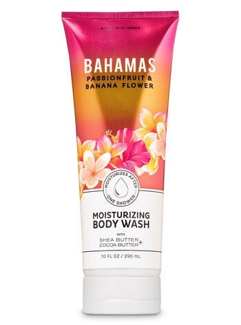 Bath and Body Works – Bahamas Passionfruit & Banana Flower Moisturizing Body Wash – 295ml (FD)