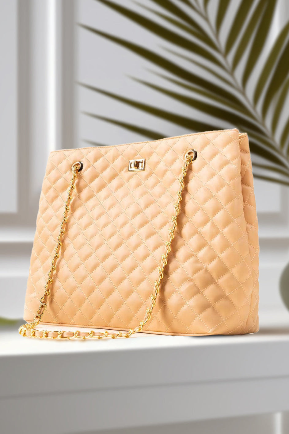 Fineur Cloud Chic Peach tote bag for women in Pakistan