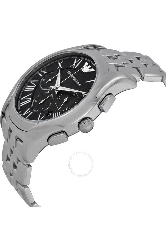 Buy Emporio Armani Men's Chronograph Stainless Steel Black Dial 44mm Watch AR1786 in Pakistan
