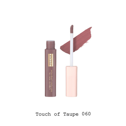 Buy ZEENA LIQUID MATTE TATTOO LIPSTICK 060 TOUCH OF TAUPE in Pakistan