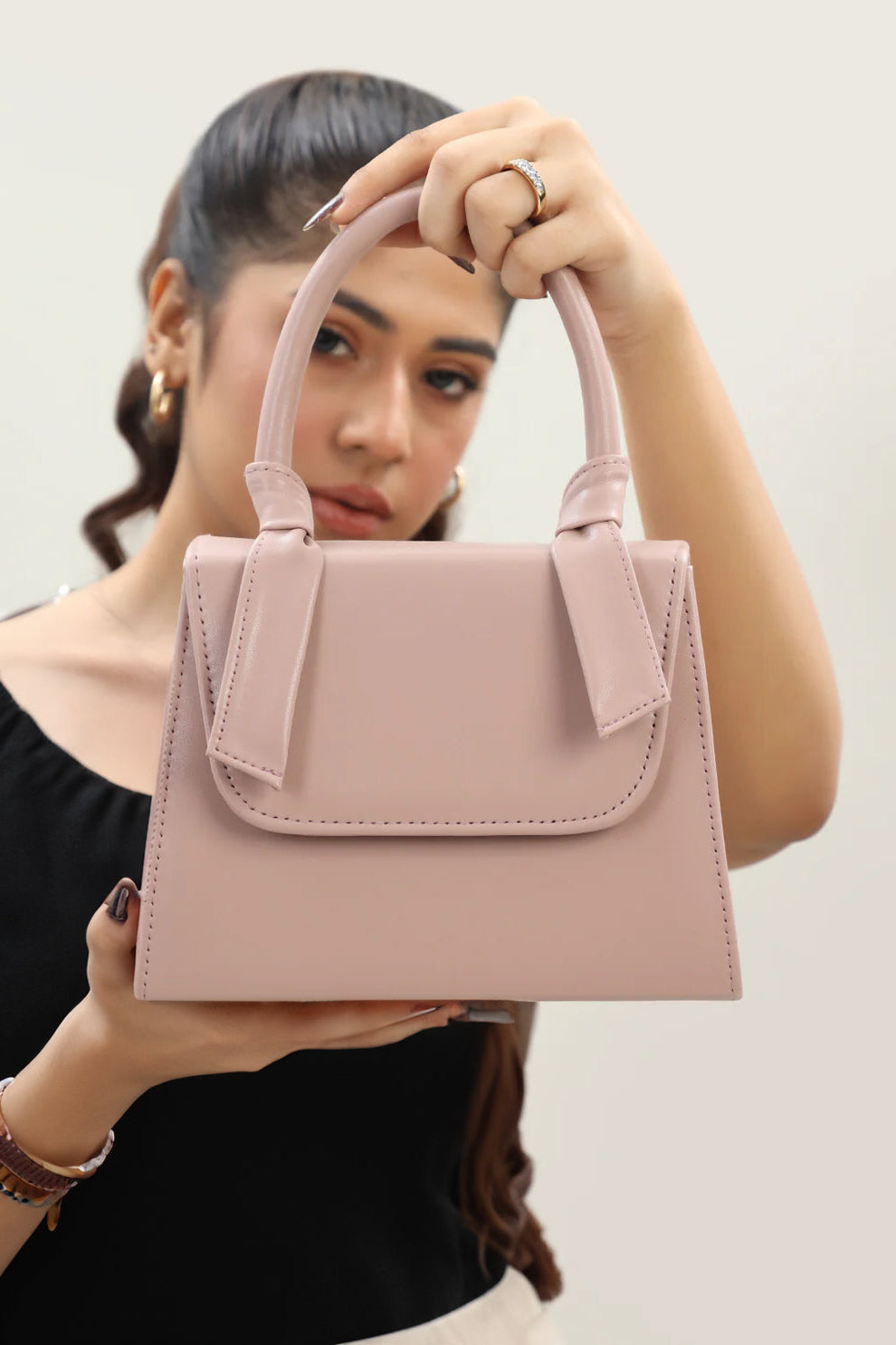 Tea Pink Branded Women Handbags 