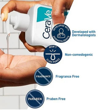 CeraVe Acne Control Cleanser bottle with 2% salicylic acid, displayed on a clean white background