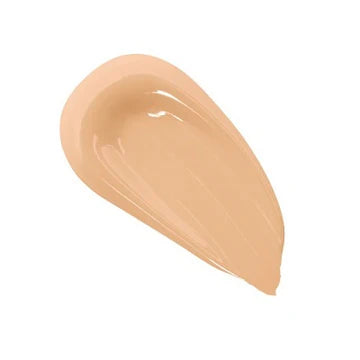 Close-up of smooth foundation swatch showing natural matte texture

