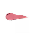 Close-up of pink lipstick bullet with soft satin shine

