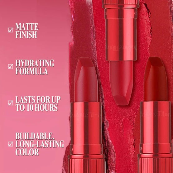 CHARLOTTE TILBURY – Matte Revolution Lipstick - Fame Flame