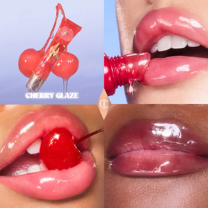 CHARLOTTE TILBURY - Unreal Lips Healthy Glow Nectar Lip Oil - Juicylicious Cherry Glaze