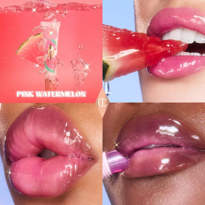 CHARLOTTE TILBURY - Unreal Lips Healthy Glow Nectar Lip Oil - Juicylicious Pink Watermelon