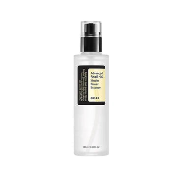 COSRX Advanced Snail 96 Mucin Power Essence – A cult-favorite K-beauty essence packed with 96% snail mucin to heal, hydrate, and brighten skin. This lightweight formula absorbs instantly, delivering intense moisture while fading scars, soothing irritation, and boosting radiance. Fragrance-free, pH-balanced (6.5), and ideal for all skin types—especially dry, acne-prone, or aging skin.
