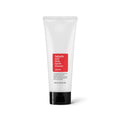Close-up of COSRX Salicylic Acid Daily Gentle Cleanser's gel texture being dispensed from the pump, demonstrating its lightweight lathering formula