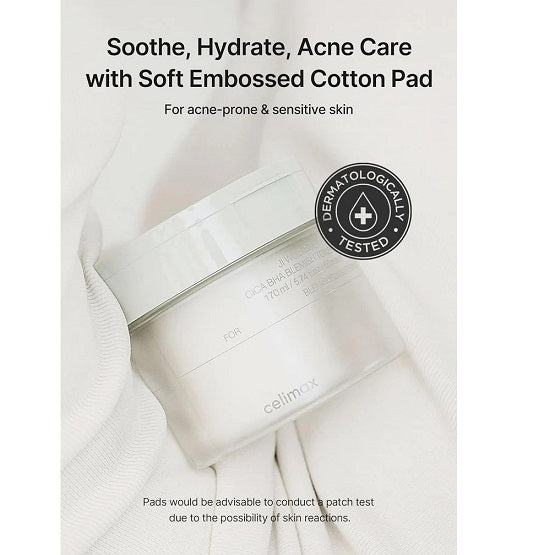Celimax - JIWOOGAE Cica BHA Blemish Toner - 60 Pads