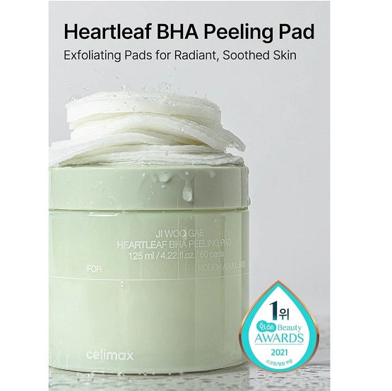 Celimax - Ji.Woo.Gae Heartleaf BHA Peeling 60 Pad - 125ml