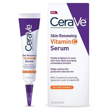 CeraVe Vitamin C Facial Serum bottle with clean, minimalist design