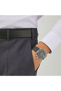 Buy Emporio Armani Men's Chronograph Quartz Leather Strap Black Dial 43mm Watch AR11143 in Pakistan