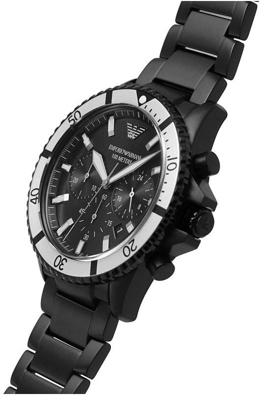Buy Emporio Armani Men’s Quartz Stainless Steel Black Dial 43mm Watch AR80050 in Pakistan